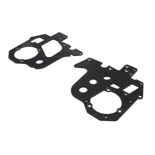 Carbon Chassis Plate Set: Promoto-MX by LOSI