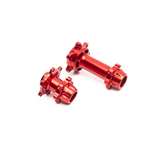 Aluminum Hub Set, Machined, Red: Promoto-MX by LOSI