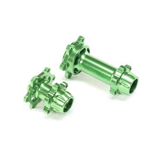 Aluminum Hub Set, Machined, Green: Promoto-MX by LOSI