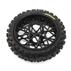 Dunlop MX53 Rear Tire Mounted, Black: Promoto-MX by LOSI