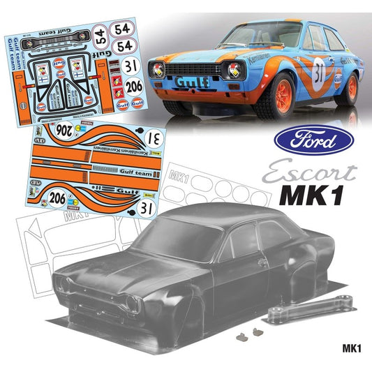 1/10 Ford Escort MK1 190mm Gulf Decal Sheet by Team C