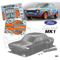 1/10 Ford Escort MK1 190mm Gulf Decal Sheet by Team C