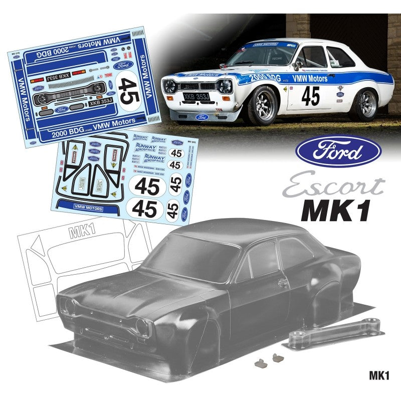 1/10 Ford Escort MK1 190mm VMW Decal Sheet