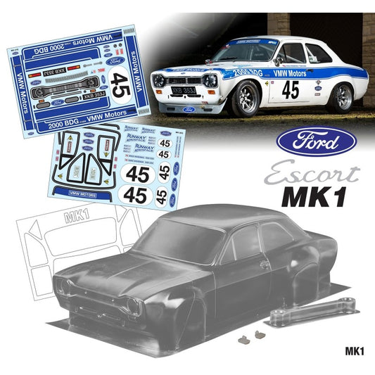 1/10 Ford Escort MK1 190mm VMW Decal Sheet