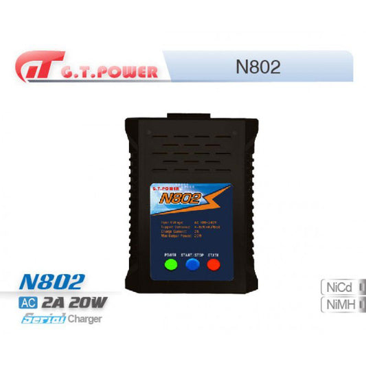 N802 AC 240V/2A, 20W, 4-8S Nimh/Nicd Charger by GT Power