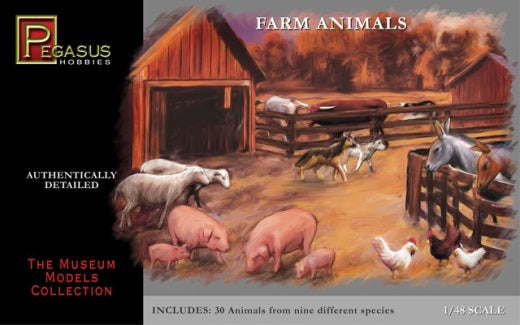 Pegasus 1/48 Farm Animals