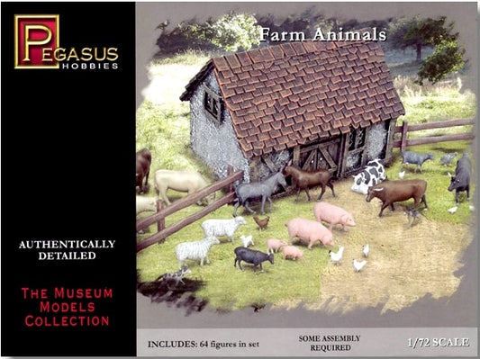 Pegasus xxc1/72 Farm Animals (64 ass