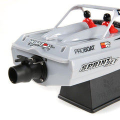 Sprintjet 9-inch Self-Righting Jet Boat Brushed RTR, Silver by Pro Boat