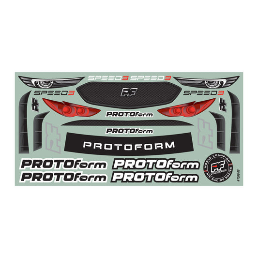1/10 Speed3 Clear Body for 190mm FWD TC by Protoform