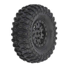 1/24 Hyrax F/R 1.0" Tyres Mountd 7mm Blk Impulse (4) Fits SCX24 by Proline SRP