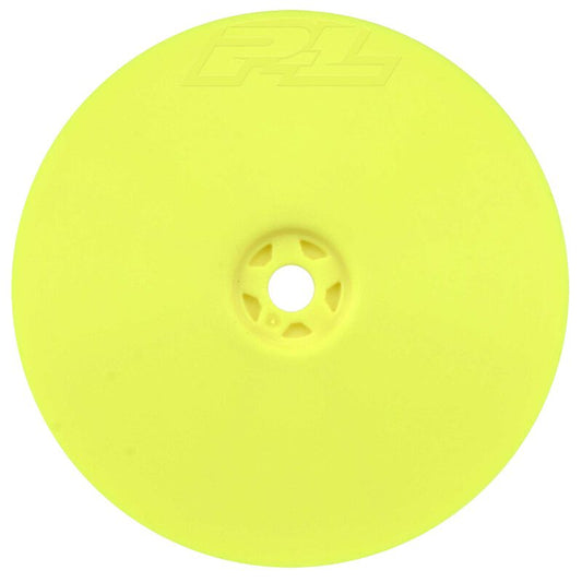 Velocity 2.2 4WD Front Yellow Wheel 12mm Hex (2) :XB4 and 22X-4 by Proline