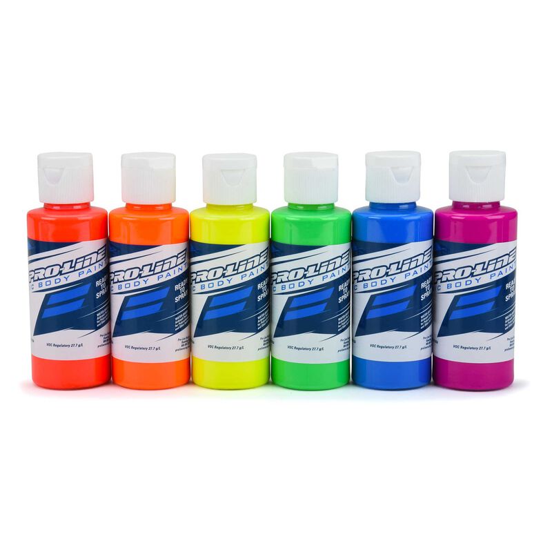 RC Body Paint Fluorescent Color (6 Pack) by Proline