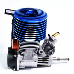 25 PRO REAR EXHAUST ENGINE WITH PULL STARTER / BLUE HEAD, 5 PORTS