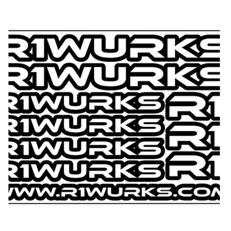 R1 WURKS STICKER SHEET – The Hobby Warehouse Ltd