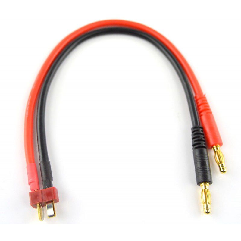 T Plug - Banana plug Charge lead, by RC Pro