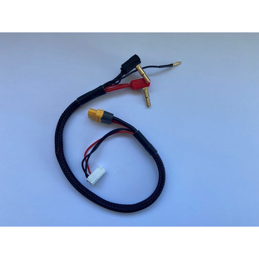 V2 Premium 4-5mm Stepped 90 Degree Easy Pull Bullet - XT60 Charge Lead 350mm