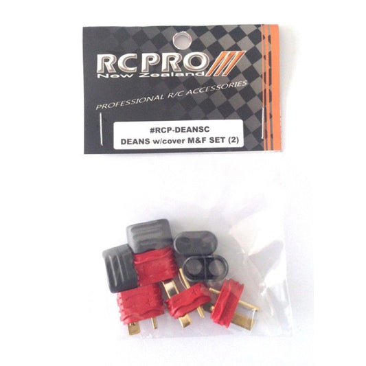 NEW Deans Plug (T Connector) set w/cover 2 pair
