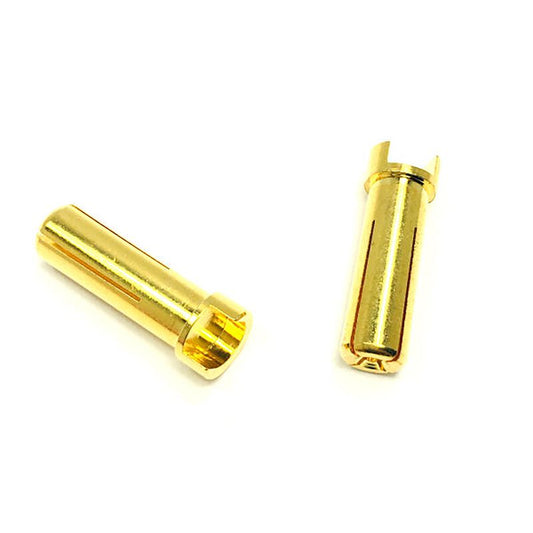 Team Trinity 4mm Gold Bullet Connectors (1 pair)