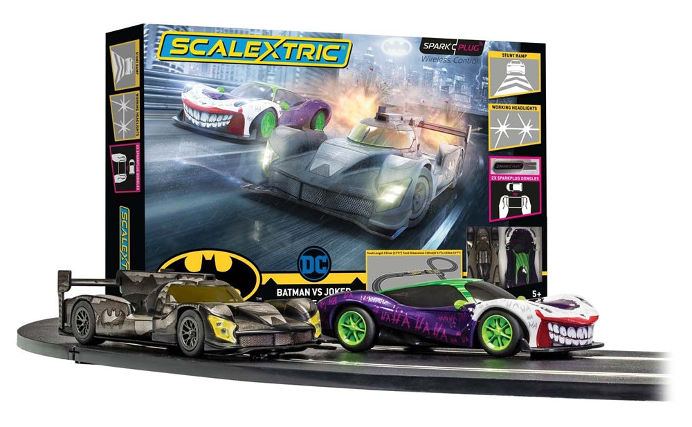 Scalextric SparkPlug set: Batman vs Jkr