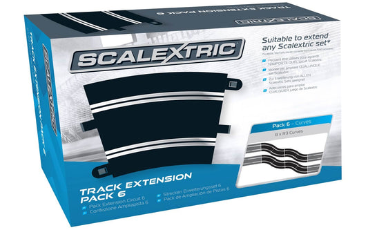 Scalextric Track Ext. Pack 6 R3 Curves x8