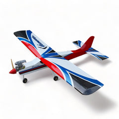 Boomerang V2 Trainer 61" wingspan - .46 glow engine or 10cc gas White,Red, Blue