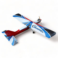 Boomerang V2 Trainer 61" wingspan - .46 glow engine or 10cc gas White,Red, Blue