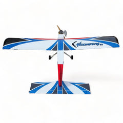 Boomerang V2 Trainer 61" wingspan - .46 glow engine or 10cc gas White,Red, Blue