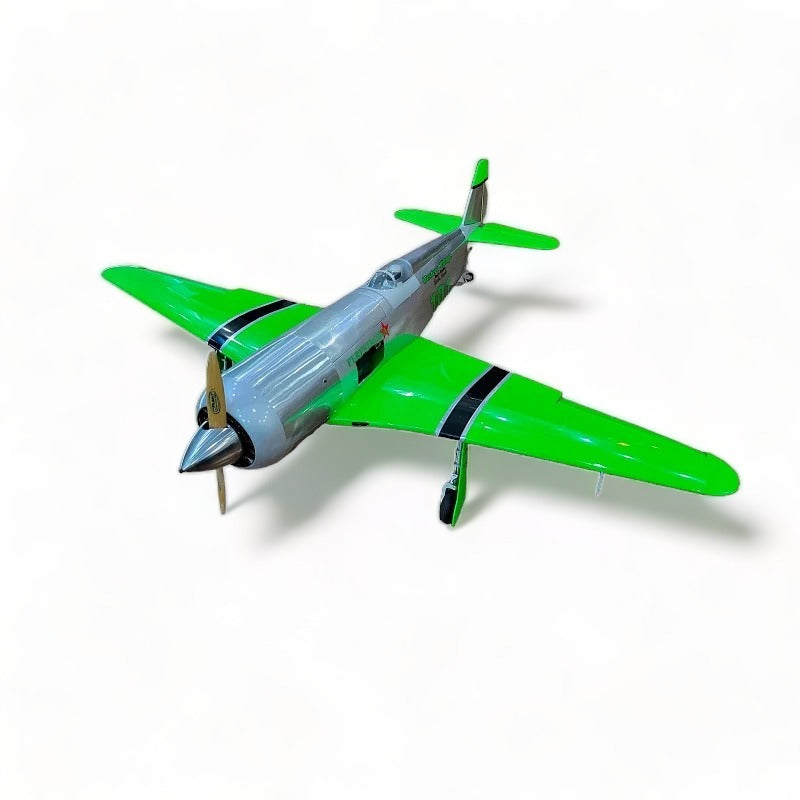 YAK 11 Reno Racer 71" wingspan 35cc "Perestroika" Green/ Chrome included ER-120