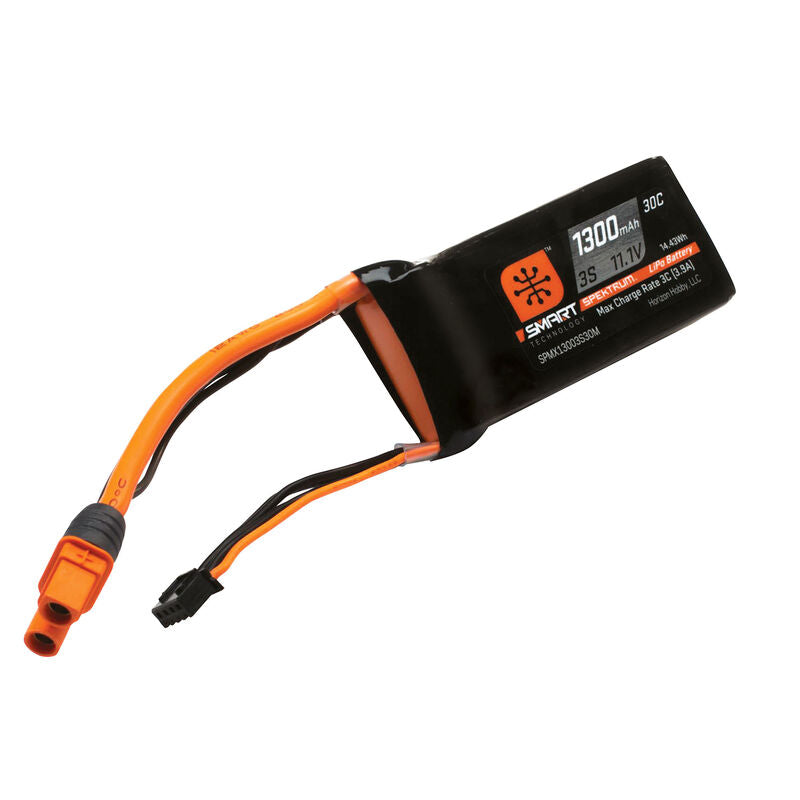 1300mAh 3S 11.1V Smart LiPo Battery 30C IC3 by Spektrum