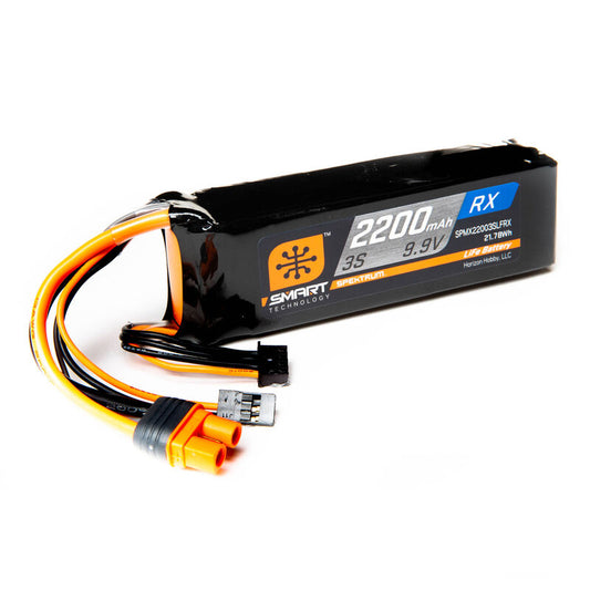 2200mAh 3S 9.9V Smart LiFe ECU Battery; IC3 by Spektrum