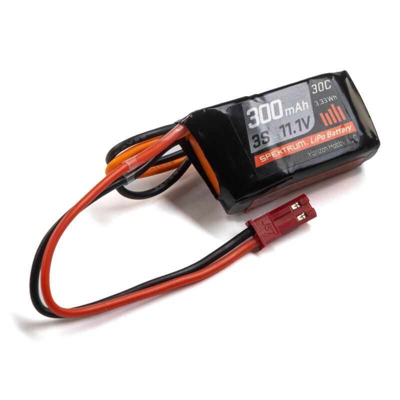 300mAh 3S 11.1V 30C LiPo Battery; JST Connector by Spektrum