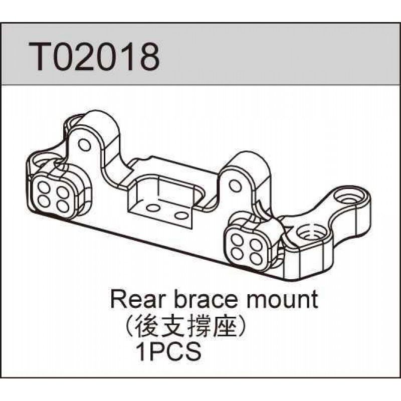 REAR BRACE MOUNT TC02T, TC02SC, TS2, TR2, TS2TE