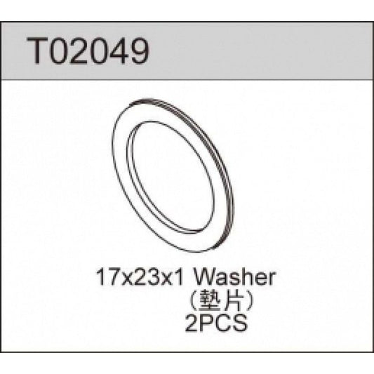 TeamC Diff Washer (2) 17x23x1mm