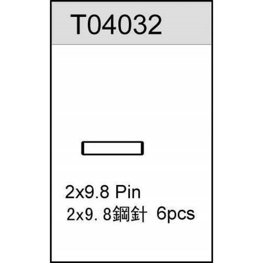 2 X9.8 PIN TC02C EVO, TM2V2, TM2SC