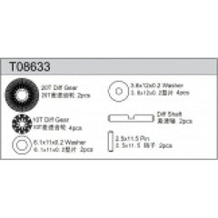 Diff Gear Set, Team C