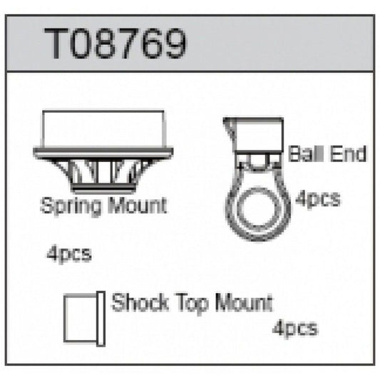 Spring Mount/Shock Top Mount, Team C