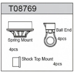 Spring Mount/Shock Top Mount, Team C