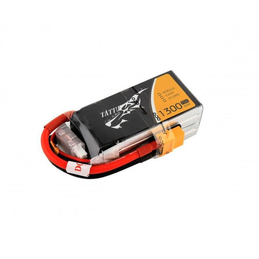 Tattu FPV 1300mAh 3S 11.1v 75C 72x36x22mm 122g With EC3 Plug. Suits Radian