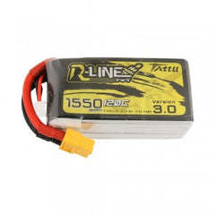 Tattu R-Line Version 3.0 1550mAh 14.8V 120C 4S1P Lipo Battery Pack with XT60