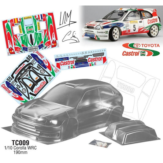 1/10 Toyota Corolla WRC 239mm WB (190mm) - Castrol Decal Sheet