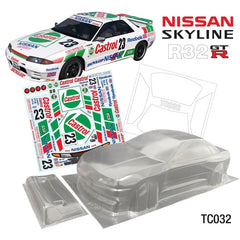 1/10 Nissan Skyline R32 GTR 190mm Castrol Decal Sheet by Team C