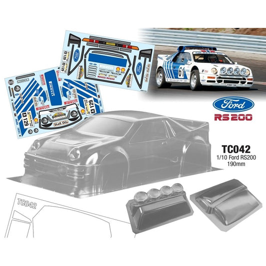 1/10 Ford RS200 Group B Rally, 190mm by Team C