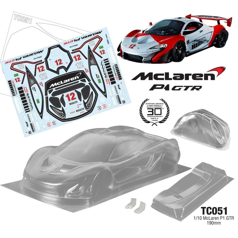 1/10 Mclaren P1 GTR 190mm Senna Decal Sheet – The Hobby Warehouse Ltd
