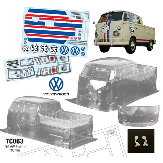 TC063 1/10 Volkswagen Combi Pick Up 190mm Wide