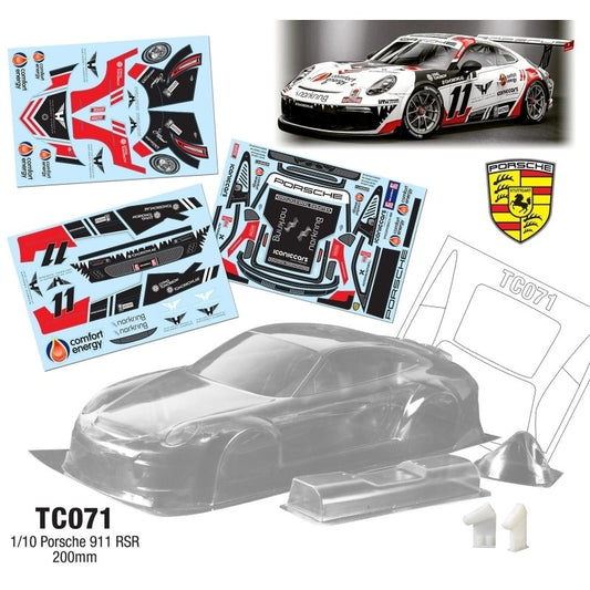 1/10 PORSCHE 911 RSR WB258mm Width 200mm, with Light Bucket by Team C