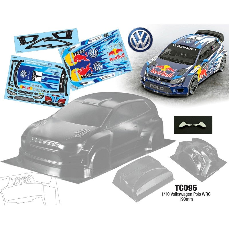 TC096 1/10 Volkswagen Polo WRC 190mm Wide