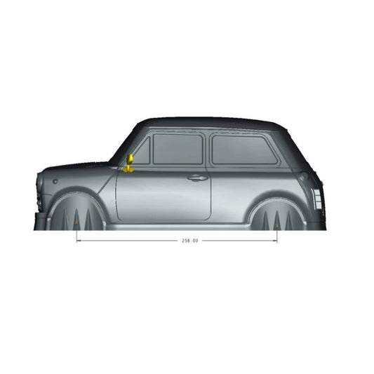 1/10 MINI COPPER 1300 190mm Clear Body