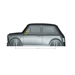 1/10 MINI COPPER 1300 190mm Clear Body
