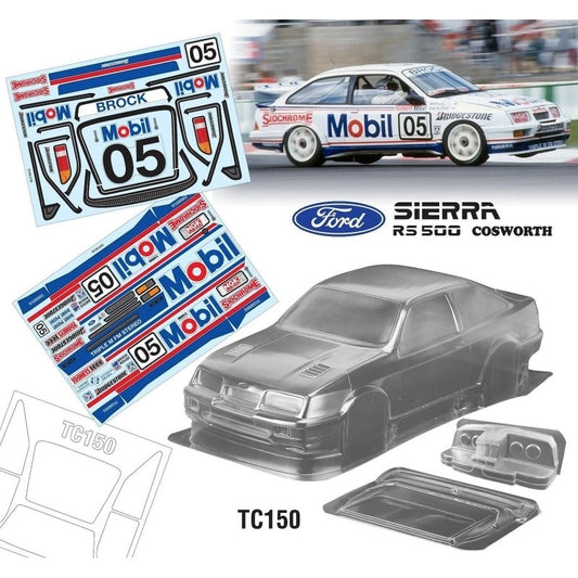 1/10 Ford Sierra RS500 Cosworth 190mm Mobil Decal Sheet