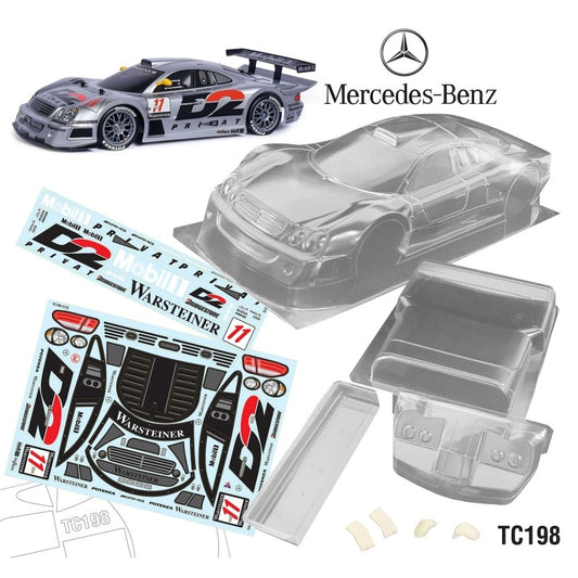 1/10 Mercedes-Benz CLK GTR 1998 190mm D2 Decal Sheet